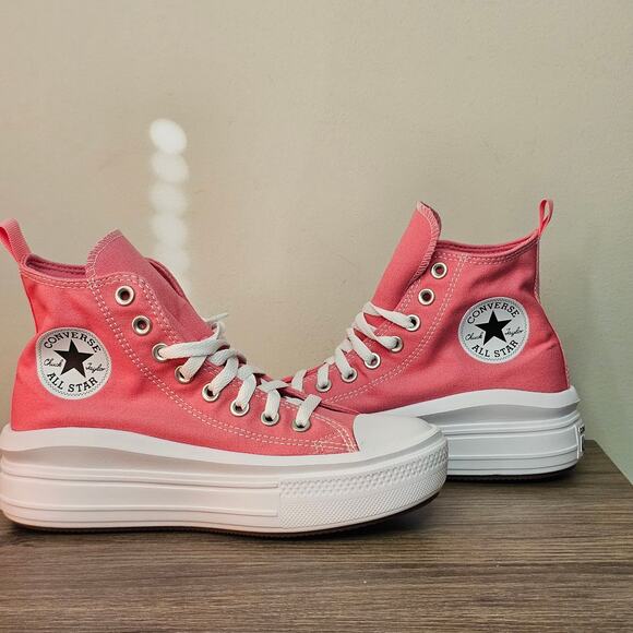 Converse Women's CTAS Move Hi Tops Size 7 Sneaky Pink NWT - Picture 2 of 10